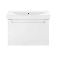 Тумба Kerama Marazzi BGP.80.1+1\WHT Buongiorno Plus под раковину подвесная 80х46 см, белый глянец/дуб Кантри Тумба Kerama Marazzi BGP.80.1+1\WHT Buongiorno Plus под раковину подвесная 80х46 см, белый глянец/дуб Кантри