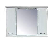 Зеркальный шкаф Loranto CS00040227 Коралл, 100х73 см, белый