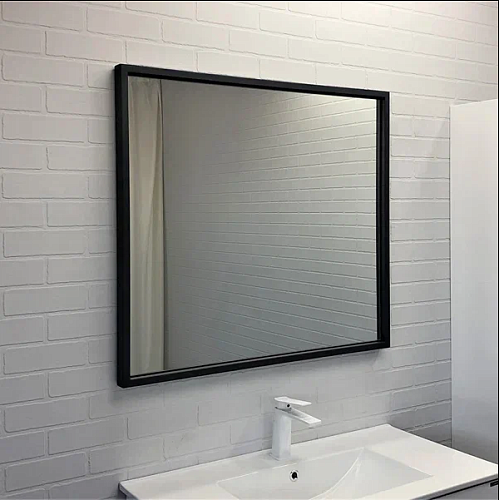 Зеркало COMFORTY 00-00009954 Бредфорд 90х80 см, серый графит купить недорого в интернет-магазине Керамос