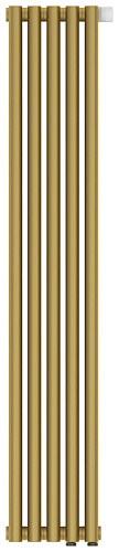 Радиатор Сунержа 032-0321-1205 Эстет-0 отопительный н/ж EU50 правый 1200х225 мм/ 5 секций, матовое золото