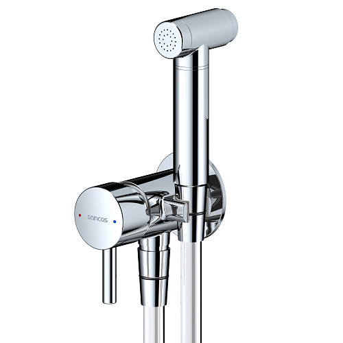 Гигиенический душ Sancos SC2001CH Atom со смесителем, хром глянцевый Гигиенический душ Sancos SC2001CH Atom со смесителем, хром глянцевый