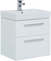 Тумба с раковиной Aquanet 00242279 + 00242905 Nova, 61х46 см, белая Тумба с раковиной Aquanet 00242279 + 00242905 Nova, 61х46 см, белая