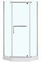 Душевое ограждение Loranto CS-816S B 100*100*200 Sunway с поддоном, 100х100 см, профиль сатин