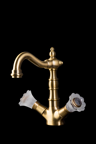 Смеситель Boheme 312-Camelia Сamelia для умывальника, высокий, бронза Смеситель Boheme 312-Camelia Сamelia для умывальника, высокий, бронза