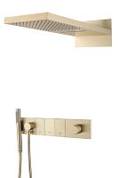 Встроенная душевая система 55х45х110 см Boheme ZODIAC 132-MG матовый золото