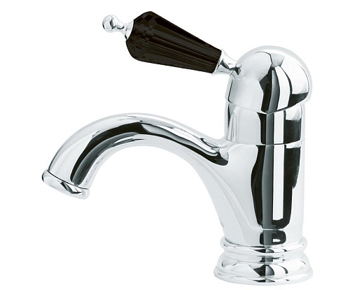 Смеситель Boheme 241 Tradizionale Nero для умывальника, хром/черный