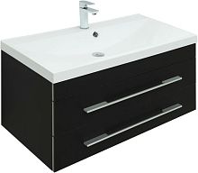 Тумба с раковиной Aquanet 00287648 Верона, 90х48 см, черная Тумба с раковиной Aquanet 00287648 Верона, 90х48 см, черная