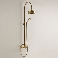 Душевая система Cisal EM00405124 Arcana Empress смеситель для душа,верхний душ Easy Clean,ручной душ с держателем и шлангом, цвет золото