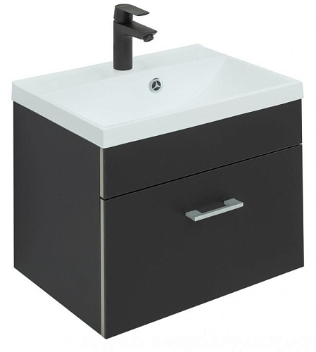 Тумба с раковиной Aquanet 00281093 Верона, 50х34 см, черная Тумба с раковиной Aquanet 00281093 Верона, 50х34 см, черная снят с производства