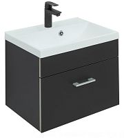 Тумба с раковиной Aquanet 00287642 Верона, 50х35 см, Черный Тумба с раковиной Aquanet 00287642 Верона, 50х35 см, Черный