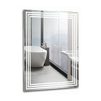 Зеркало Azario ФР-00001412 Спарта подвесное, с подсветкой, 60х80 см, белое