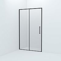 Душевая дверь IDDIS, SLI6BS2i69 Slide 120х195 см, черный алюминиевый профиль