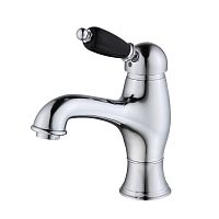 Смеситель Caprigo 02B-520-crm Adria-Uno Black Edition для раковины, хром