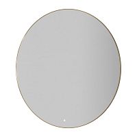 Зеркало круглое с LED подсветкой сенсор антипар 120х120 см Boheme 545-120-G рама золото