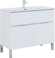 Тумба с раковиной Aquanet 00274185 Алвита New, 101х47 см, белая Тумба с раковиной Aquanet 00274185 Алвита New, 101х47 см, белая