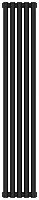 Радиатор Сунержа 15-0301-1205 Эстет-1 отопительный н/ж 1200х225 мм/ 5 секций, муар темный титан