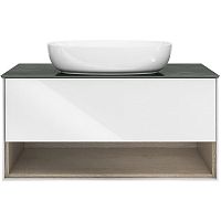 Тумба Kerama Marazzi PLB.M.100.1\WHT Plaza Modern под раковину подвесная 100х47 см, белая глянец Тумба Kerama Marazzi PLB.M.100.1\WHT Plaza Modern под раковину подвесная 100х47 см, белая глянец