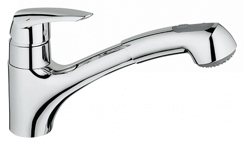 Смеситель Grohe 32257001 Eurodisc для мойки, с выдвижным изливом, хром Смеситель Grohe 32257001 Eurodisc для мойки, с выдвижным изливом, хром
