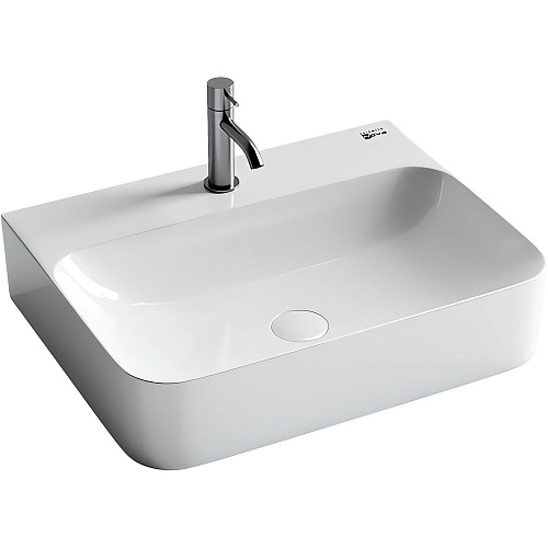 Умывальник Ceramica Nova CN2001 Aura, без перелива, 61х48 см, белый Умывальник Ceramica Nova CN2001 Aura, без перелива, 61х48 см, белый