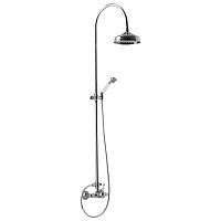 Душевая система Cisal AY00405121 Arcana Royal смеситель для душа, верхний душ Easy Clean,ручной душ с держателем и шлангом, цвет хром