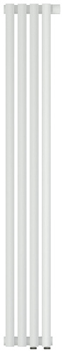 Радиатор Сунержа 30-0311-1204 Эстет-1 отопительный н/ж EU50 правый 1200х180 мм/ 4 секции, матовый белый
