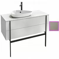 Тумба 100 см для раковины-чаши Jacob Delafon EB3040-NR2 NOUVELLE VAGUE, коричневая кожа купить недорого в интернет-магазине Керамос