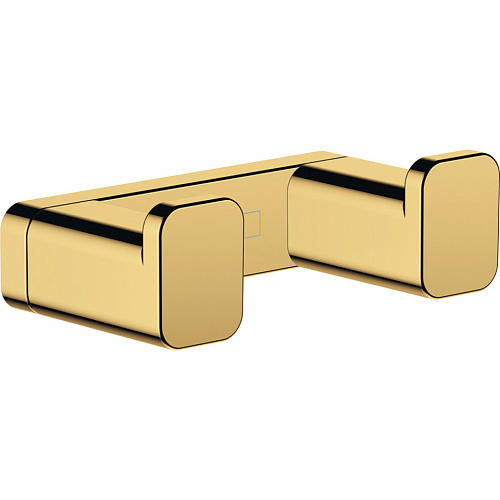 Hansgrohe Двойной крючок AddStoris Hansgrohe 41755990, полированное золото купить недорого в интернет-магазине Керамос