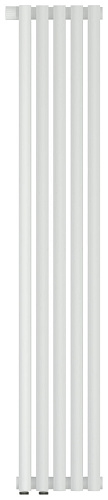 Радиатор Сунержа 30-0320-1205 Эстет-0 отопительный н/ж EU50 левый 1200х225 мм/ 5 секций, матовый белый