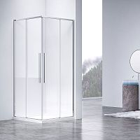 Душевой уголок Vincea VSS-4SN9010CL Slim-N, 100х90 см, профиль хром/стекло прозрачное