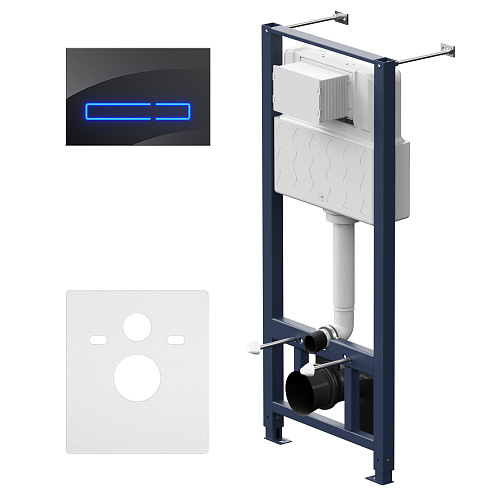 Инсталляция AM.PM I012704.50A38 Pro для унитаза, с черной клавишей Инсталляция AM.PM I012704.50A38 Pro для унитаза, с черной клавишей
