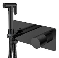 Гигиенический душ Boheme 127-BB.2 Stick Touch со смесителем, черный матовый