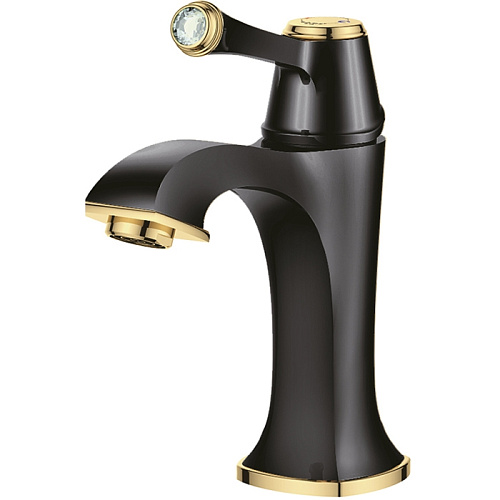 Смеситель Creavit EG1500-S Elegant для раковины, черный/золото
