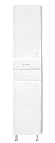 Шкаф-пенал Loranto CS00025620 Коралл напольный, 40х197 см, белый купить недорого в интернет-магазине Керамос