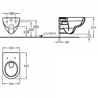 Сиденье для унитаза с мягким закрыванием Geberit Renova Keramag- 573025000