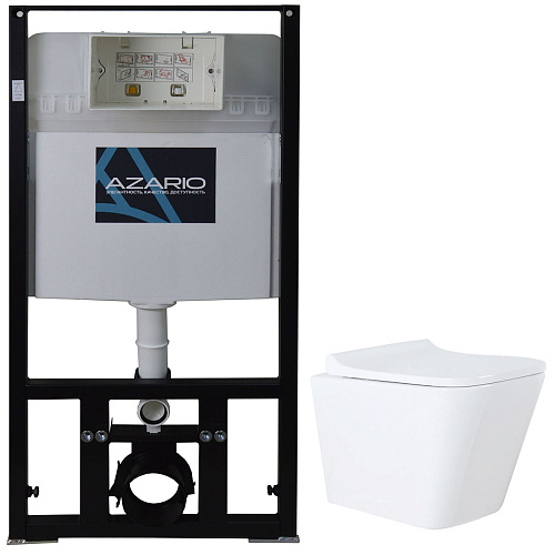 Комплект инсталляции Azario AZ-8010-1000+AZ-0052 с унитазом Teramo с сидением микролифт