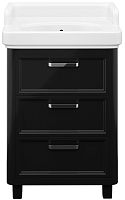 Тумба Kerama Marazzi PO.60.3\BLK Pompei под раковину напольная 60х52 см, черный глянец