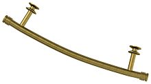 Полка Сунержа 05-2011-0370 выгнутая (L - 370 мм) н/ж для ДР Полка Сунержа, состаренная бронза