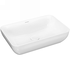Раковина Kerama Marazzi PLR.wb.55 Plaza накладная 55х36 см, белый глянец