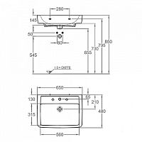 Раковина Geberit Renova Keramag- 222265000