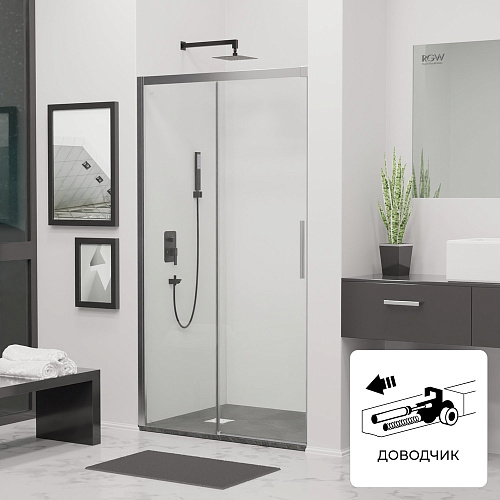 Душевая дверь RGW 34121215-11 Leipzig LE-12, профиль хром