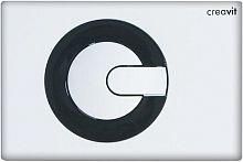 Кнопка Creavit GP5001.02 Power для инсталляции, белый/черный