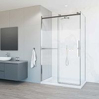 Душевой уголок Vincea VSR-1CS8013CL Como Soft, 130х80 см, профиль хром/стекло прозрачное