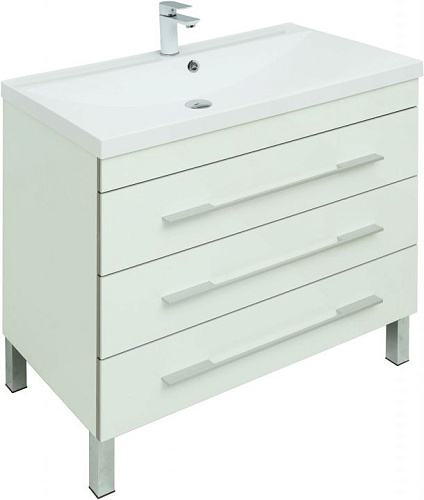 Тумба с раковиной Aquanet 00287674 Верона, 90х48 см, белая снят с производства