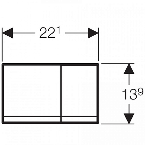 Клавиша двойного смыва Geberit  115.792.GH.1