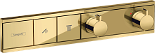 Hansgrohe Термостат, скрытого монтажа, для 2 потребителей Hansgrohe 15380990, полированное золото