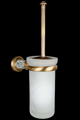 Ершик Boheme 10913-CRST-BR Murano Crystal Bronze для унитаза настенный, стекло, бронза купить недорого в интернет-магазине Керамос