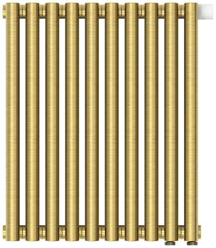 Радиатор Сунержа 051-0312-5010 Эстет-11 отопительный н/ж EU50 500х450 мм/ 10 секций, состаренная латунь
