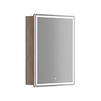 Зеркальный шкаф Sancos MI60EG Mirror для ванной комнаты 59х74 см, с LED подсветкой, дуб галифакс натуральный Зеркальный шкаф Sancos MI60EG Mirror для ванной комнаты 59х74 см, с LED подсветкой, дуб галифакс натуральный