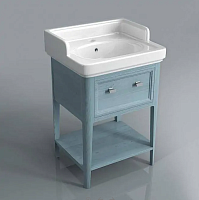 Тумба Kerama Marazzi PR.60\BLU Provence под раковину Pompei, напольная 57х50 см, синий/Декапе