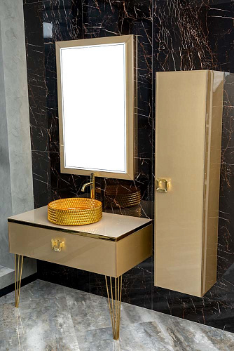 Тумба 100 см Armadi Art LUCIDO 770-100-Light Gold купить недорого в интернет-магазине Керамос Тумба 100 см Armadi Art LUCIDO 770-100-Light Gold купить недорого в интернет-магазине Керамос